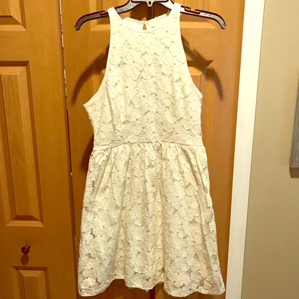 Ivory skater dress